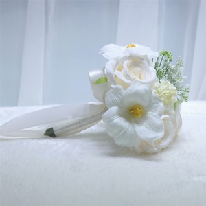 <span class=keywords><strong>Bouquet</strong></span> de mariage artificiel en tulipes, fleurs en soie, <span class=keywords><strong>bouquet</strong></span> de mariée pour la mariée, la demoiselle d'honneur, décoration de <span class=keywords><strong>cérémonie</strong></span> de mariage - Product Image 5