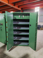 Lemari Besi Pengaman Senjata Elektronik Pintu Ganda Heavy Duty dengan Kunci Keypad & Kunci Biasa untuk Penyimpanan Senjata Panjang & Pendek - Kabinet Keamanan Baja Hijau