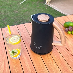 Hervidor eléctrico con pantalla Digital de doble capa de 800ml, tetera de temperatura ajustable, hervidor eléctrico negro SUS para una <span class=keywords><strong>vida</strong></span> <span class=keywords><strong>saludable</strong></span> - Product Image 6