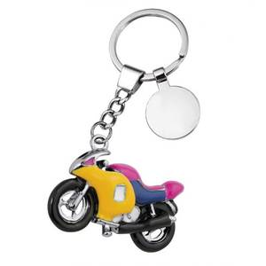 Custom <b>Logo</b> Keychain Metal and Soft PVC Colored Motorbike <b>Design</b> for Business Use - Product Image 1