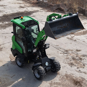 Chargeuse sur pneus électrique EVERUN ERW1525E de 1,5 tonne, batterie LFP 64V, certifiée CE/EPA, chargeuse compacte articulée 4x4 pour l'agriculture et la construction - Product Image 5