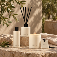 AIKUN Solution Complète Marque Privée Bâtonnets de Rotin Naturel Longue Durée Emballage Personnalisé Ensemble Diffuseur à Bâtonnets