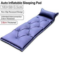Matelas de camping gonflable automatique pliable, matelas pneumatique individuel pour tente, randonnée et voyage