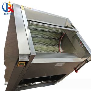 Machine de lavage et de pelage à petite échelle pour usage commercial de gingembre frais, lotus, patates douces, carottes, châtaignes d'eau, pommes de terre, ignames et taro - Product Image 5