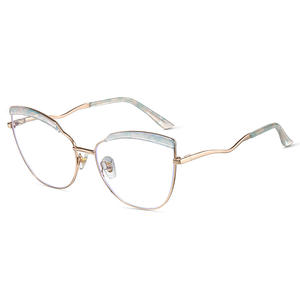 Monture de lunettes œil-de-chat 87278 en TR90, monture intégrale anti-lumière bleue, unisexe, avec verres AC pour utilisation sur ordinateur - Product Image 2