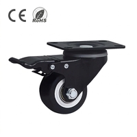 Fabricant de roues pivotantes 38/50/63/75/100/125mm avec/sans roulette de frein pour équipement et machine