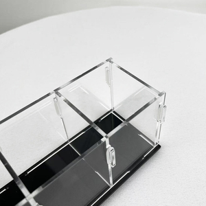 Hình vuông hiện đại trong suốt khối Acrylic Hộp hiển thị khoáng sản vui tươi cho sưu tầm có thể tháo rời và lắp ráp - Product Image 3