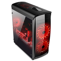 RUIX X7 2023 Nouveau Design ATX MATX Mini Table Industrielle Ordinateur de Bureau Boîtier en Verre Trempé pour PC de Jeu