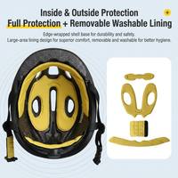 Casque de vélo pour enfants, garçons, filles, adolescents - Sécurité pour le cyclisme, le roller, le vélo d'équilibre et la trottinette avec logo imprimé