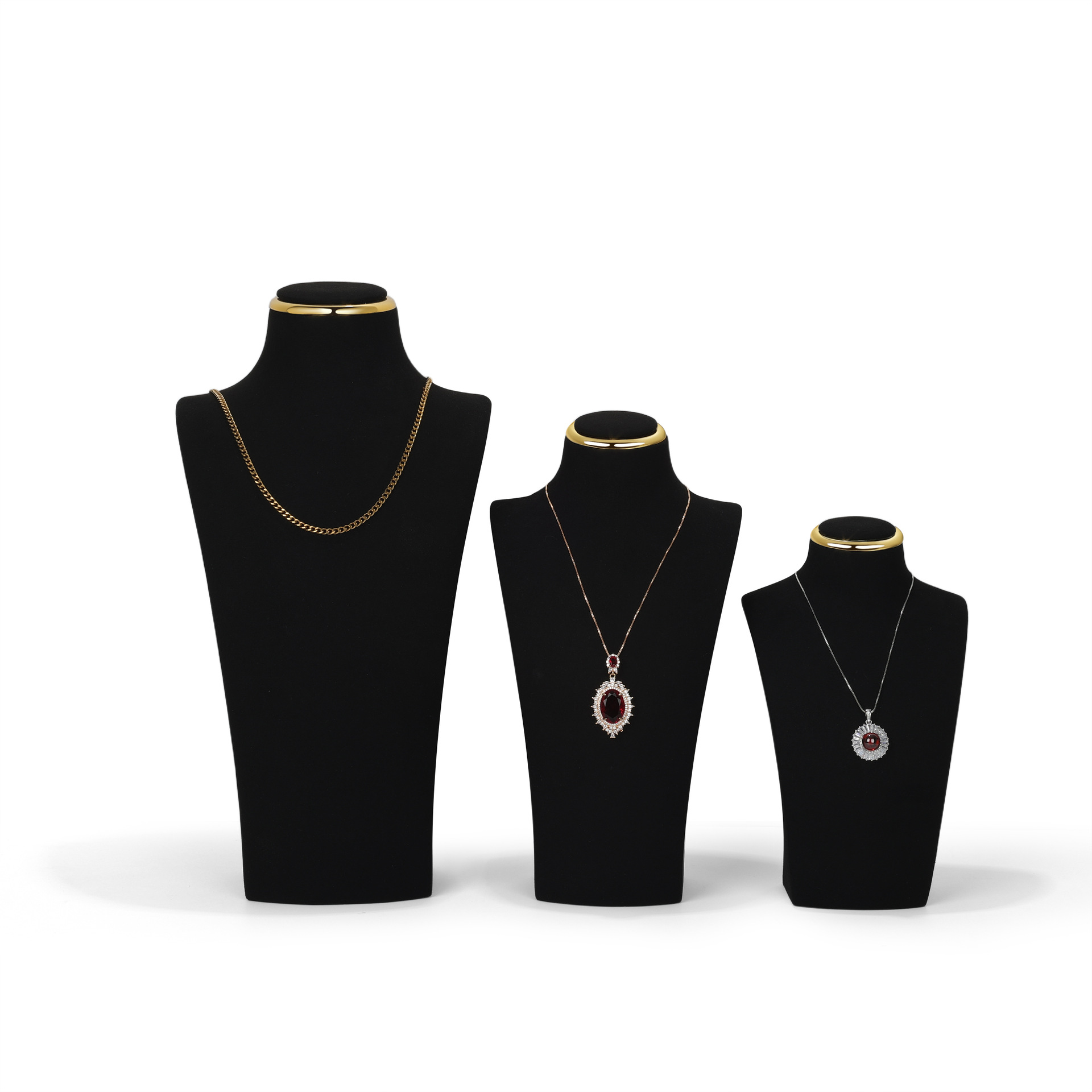 navy blue jewelry display