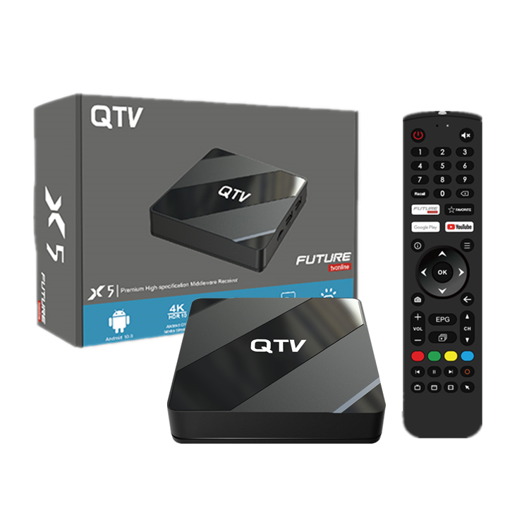 2023 nuovo QTV 10.0 Android Set top Box XTV air My tv online XTV Pro IPTV TV BOX H616 2GB 8GB Future TV Streaming Media Player