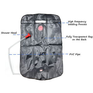 Bolsa de <span class=keywords><strong>Ducha</strong></span> Solar Plegable de Emergencia de 20L, Impermeable, para Camping, con Cabezal de <span class=keywords><strong>Ducha</strong></span> Desmontable e Interruptor de Encendido/Apagado - Product Image 4