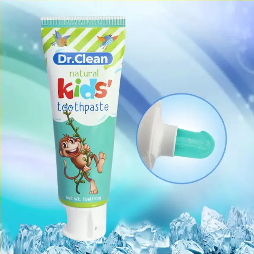 ยาสีฟันฟองหมากฝรั่งรสผลไม้หวานสมุนไพรอินทรีย์เด็กวางฟันยาสีฟันไวท์เทนนิ่ง