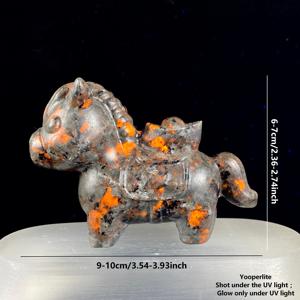 Nouvelle conception, cheval en cristal doré, sculpture à la main, artisanat chinois, nouvel an du cheval, Feng Shui, décoration porte-bonheur, cadeau - Product Image 2