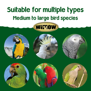 Wimow - Alimento para Aves de Corral, Loros Grandes, Guacamayos, Kakapos, 2 kg, Mezcla de Frutas, Granos y Girasoles - Product Image 2