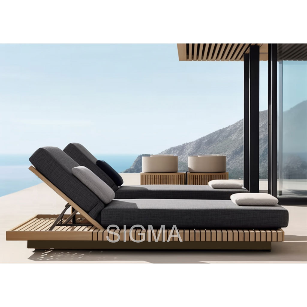 Custom High Quality Modernos Estilo Modern Design Low Price Comfort Outdoor Garden Set Furniture Patio Lounge 2 Seater Sofa