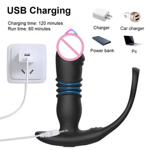 Remote Control Telescopic <strong>Butt</strong> <strong>Plug</strong> with Cock Ring Penis Delay Ejaculation Prostate Massage Vibrating Dlido Male Anal Vibrator - Product Image 5