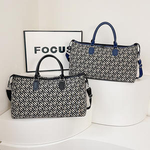 Nouveau sac de voyage de luxe pour courtes distances avec deux fermetures éclair, grande capacité, à porter à la main ou à l'épaule, pour femmes - Product Image 1