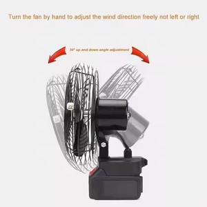 Ventilateur industriel à batterie ABS+PC avec détecteur de mouvement pour extérieur, jardin, maison, voiture, garage, décoration et sécurité - Product Image 6