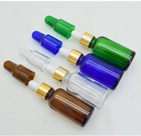 Matti erte 5ml 10ml 20ml 1 Unze 30ml 50ml 100ml Braun Reichlich Kosmetik glas Grün Boston Oil Dropper Runde Flasche mit schwarzer Pipette