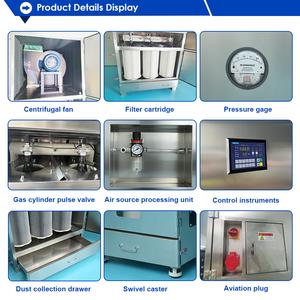 स्टेनलेस स्टील के निर्माण धुआं कलेक्टर आसान संचालित औद्योगिक धूल कलेक्टर - Product Image 6