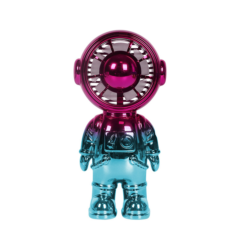 Mini Astronaut Handheld Fan Portable Cooling Fan With Base Three Speeds Cooling Fan Strong Wind Quiet Operation Work Fan For Home Bedroom Office De Astronaut Rechargeable USB Mini Pocket Handheld Fan Indoor Office Household  Fan 3 Adjustable Speed Portable Battery Fan