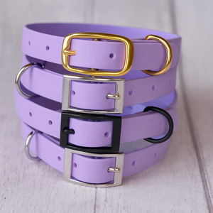 Collier personnalisé lilas imperméable à l'eau et aux odeurs résistant à la rouille en Tpu / Pvc pour animaux de compagnie ensemble de colliers de chien de créateur imprimés en gros - Product Image 2