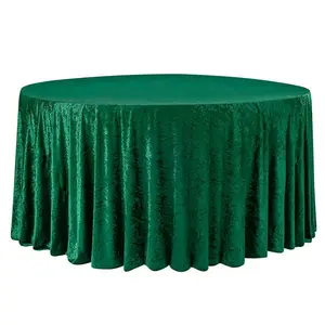 Factory Sale Soft Table Cloth For Decoration Party Tablecloths 100% Polyester Fabric Square Christmas Velvet Table Cover