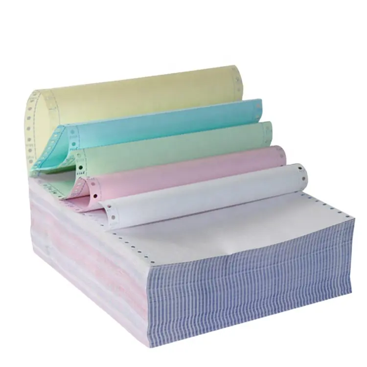 Various colors can be customized Original Stock computer continuous printing papers paper for office