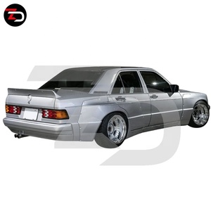 <span class=keywords><strong>Prix</strong></span> d'usine Kit carrosserie style Rocket Bunny avec lèvre avant, jupes latérales, extensions d'ailes et aileron pour modèle Benz <span class=keywords><strong>190E</strong></span> W201 1982-1993 - Product Image 3