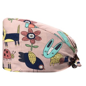 หมวกผ้าคอตตอนทำงานมีกระดุมสำหรับผู้หญิงผู้ชายพยาบาล - Product Image 6