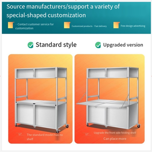 Chariot d'Entrepreneur Pliable pour Camping en Plein Air, Idéal pour les Chariots de Vente Ambulante et les Petites Entreprises - Product Image 3