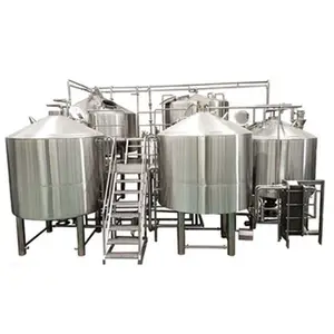 Chauffage à vapeur automatique de bonne qualité en acier inoxydable, 3500L 35HL 30BBL, 4 cuves, brasserie de bière, équipement pour la vente