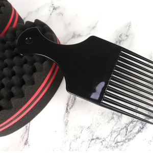 Vendita calda 3 pezzi Set di persone nere stile Hip-hop pettine magico torsione <span class=keywords><strong>capelli</strong></span> arricciatura <span class=keywords><strong>spugna</strong></span> onda <span class=keywords><strong>spugna</strong></span> - Product Image 4