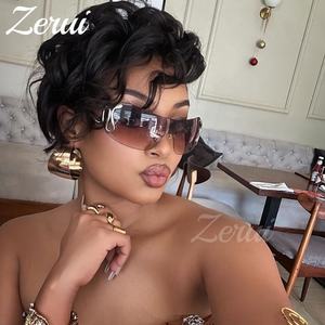 लक्जरी <span class=keywords><strong>Rimless</strong></span> गुंडा धूप का चश्मा आंख मारना 2023 नई महिलाओं पुरुषों Y2k ब्रांड डिजाइनर सूर्य चश्मा महिला 2000's खेल नाग Eyewear UV400 - Product Image 2