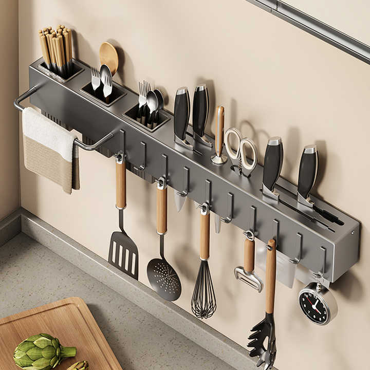 Wholesale Household Organizer Rack Wall Mounted Knife Holder Kitchen ...
