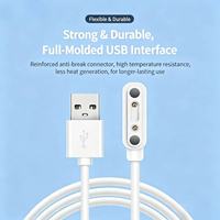 Câble de charge magnétique USB à charge rapide pour montre connectée et tracker d'activité avec écouteurs sportifs - Transfert de données USB-A