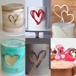Décorations de gâteau en acrylique Cœur Miel et Douceur pour la Saint-Valentin et les Anniversaires, Accessoires de Décoration de Lieu - Product Image 5