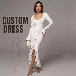 Vestidos Casuales de Verano Personalizados para Mujer, Encaje Dulce con Lentejuelas, OEM, Cantidad Mínima de Pedido Baja, Empresa de Fabricación de Vestidos para Mujer - Product Image 1