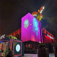 Écran LED transparent couleur plein format Vision Premium pour extérieur, haute luminosité, 3D, fixation au sol, OEM, vidéo murale, animation, texte
