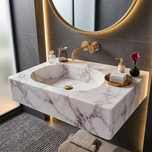 Lavabo de Resina de Alta Calidad con Acabado Pulido, Moderno, Resistente al Agua y Fácil de Limpiar - Product Image 5