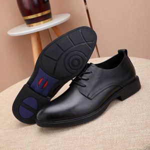 Zapatos de Cuero con Cordones y Punta Cuadrada para Hombre, de Diseño de Lujo, Venta al Por Mayor de Fábrica, Formales para Negocios, Ligeros, Transpirables, para Fiestas y Eventos - Product Image 6