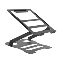 Support portable ergonomique en aluminium pour ordinateur portable, réglable en hauteur, solution pour une posture saine, pliable, pour le bureau et la maison