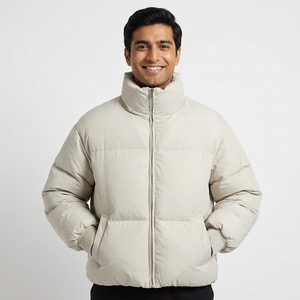 Abrigo de invierno de alta calidad para hombre, Parkas, chaquetas acolchadas delgadas, capucha, cierre de cremallera, abrigos gruesos cálidos, patrón de opciones de talla grande - Product Image 1