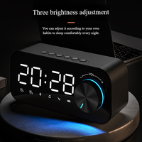 Haut-parleur intelligent pour la maison, moderne, sans fil, Bluetooth, avec fonction de bureau à distance, écran miroir, horloge et alarme