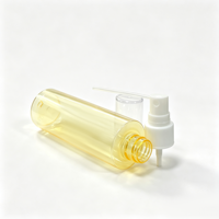 Flacon pulvérisateur PET transparent doré de 100 ml, vide, pour toner, parfum, brume faciale, liquide cosmétique