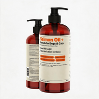 Huile de saumon sauvage d'Alaska Deley Naturals pour chiens/chats - Renforce l'immunité, favorise la santé de la peau et du pelage, DHA/EPA Oméga-3, sans OGM, 32 onces