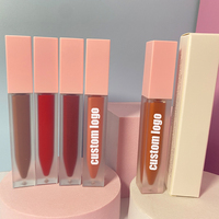 Vente en gros de gloss à lèvres hautement pigmenté de 7 ml, logo personnalisé, gloss à lèvres vegan sans cruauté, rouge à lèvres liquide mat