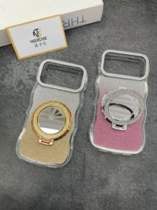Étui avec support miroir, mignon, avec miroir de maquillage intégré, cadre de protection, vente en gros - Product Image 4