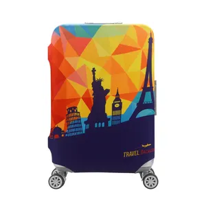 Моющийся эластичный толстый Дорожный чемодан из спандекса, защитный чехол для багажа, чехол для чемодана